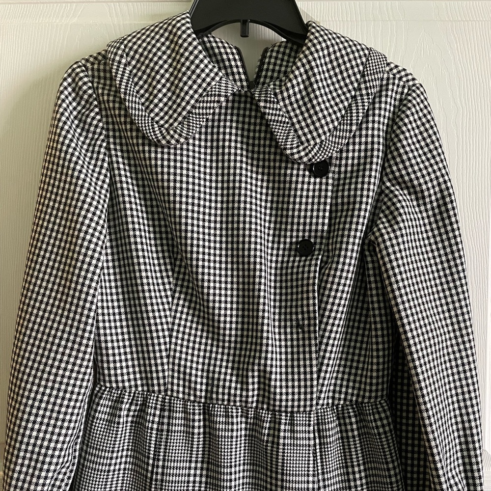 Vintage houndstooth printed dress